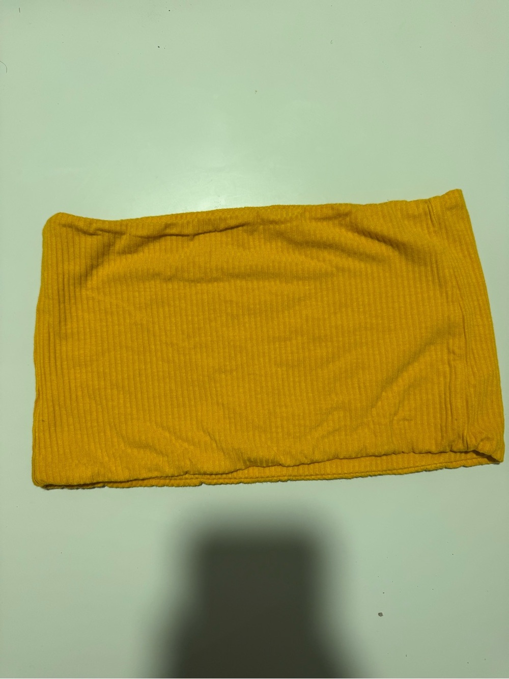 Topshop Yellow Ribbed Tube top - women’s